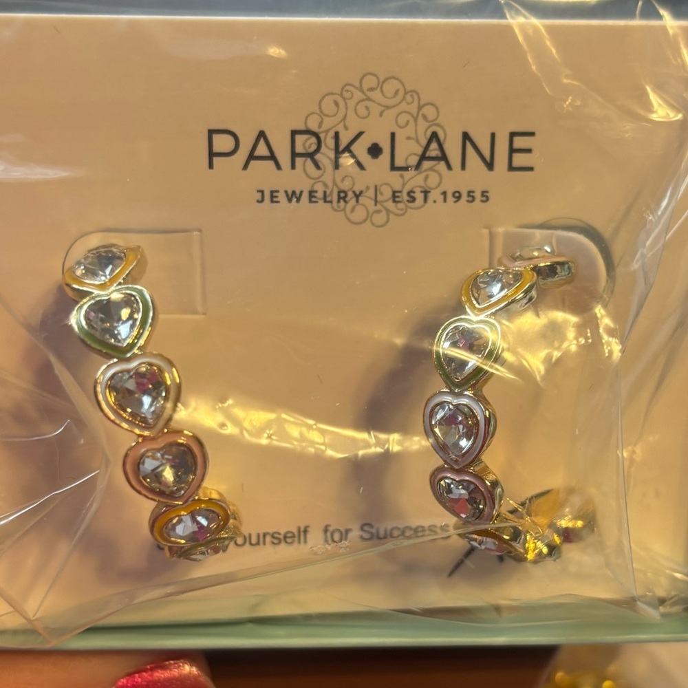 Park Lane candy hearts February 2026 sparkle box Heart hoop Earrings